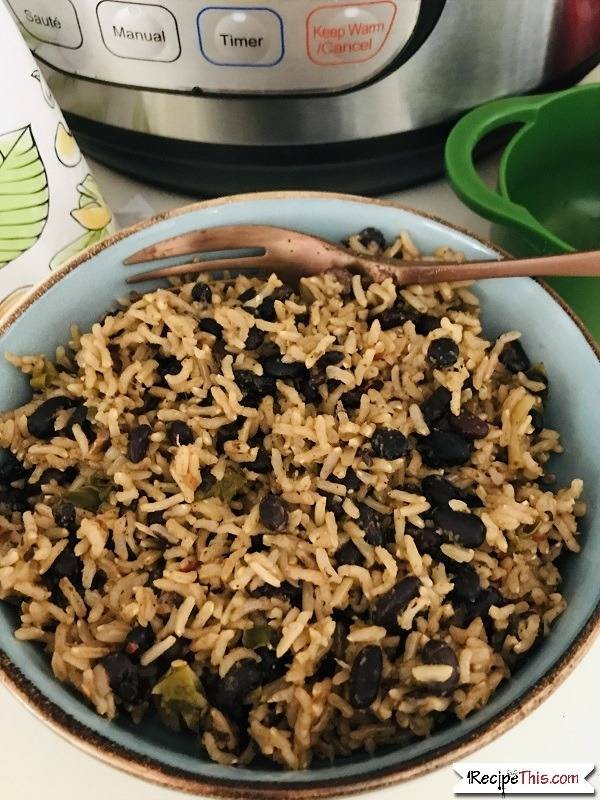 Quick Instant Pot Black Bean Rice Bowl