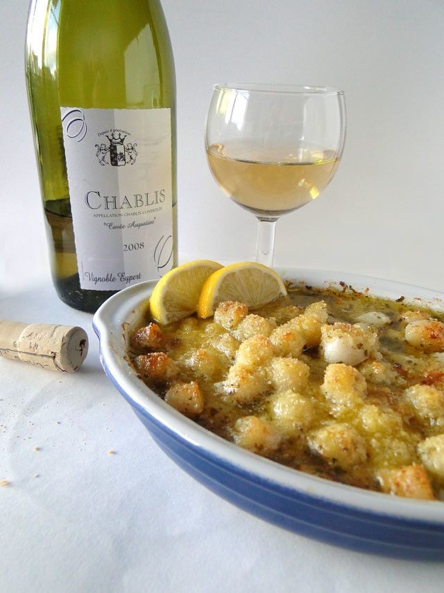 Scallops in Golden Breadcrumb Crust