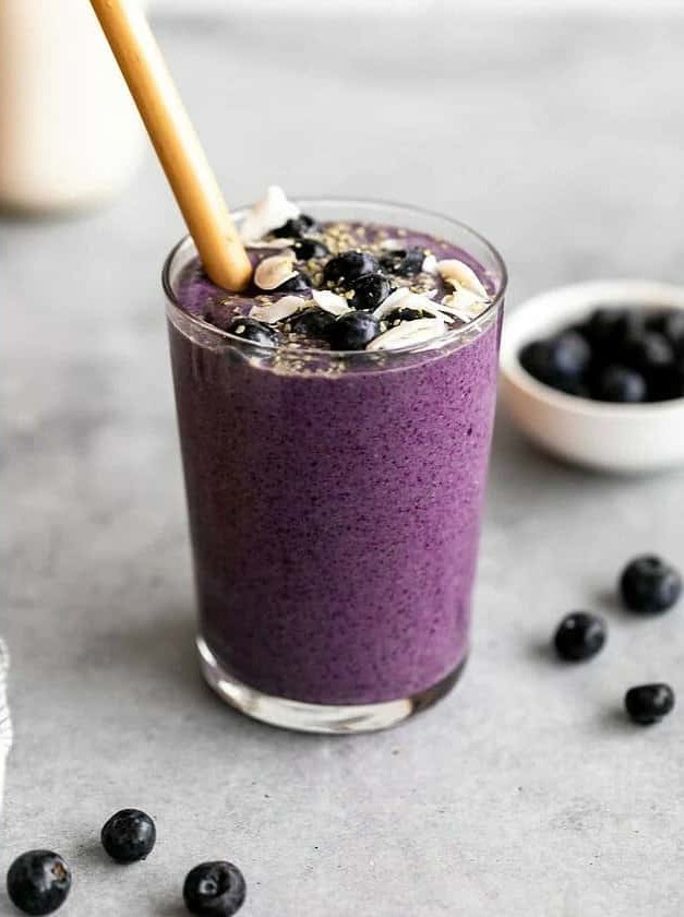 Creamy Blueberry Avocado Bliss Smoothie