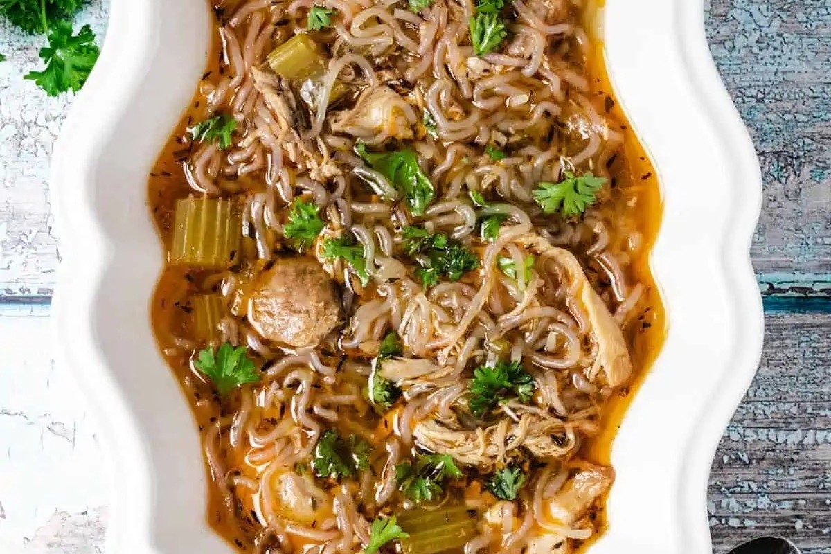 Low Carb Keto Chicken Shirataki Soup