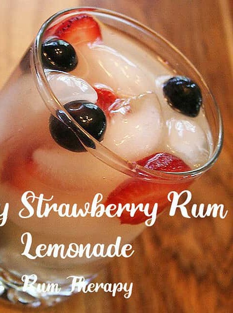Strawberry Sunshine with a Hint of Rum