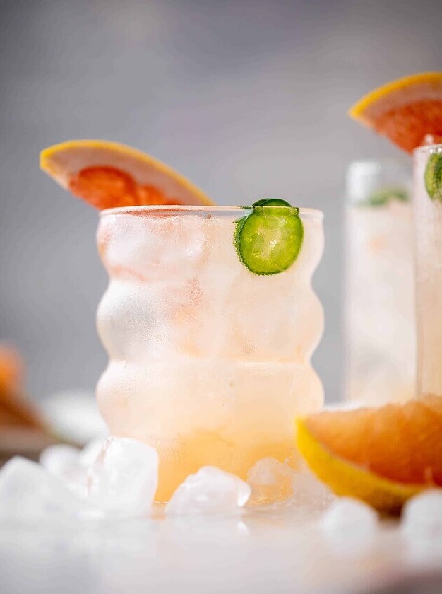 Grapefruit Tequila Fizz with a Kick