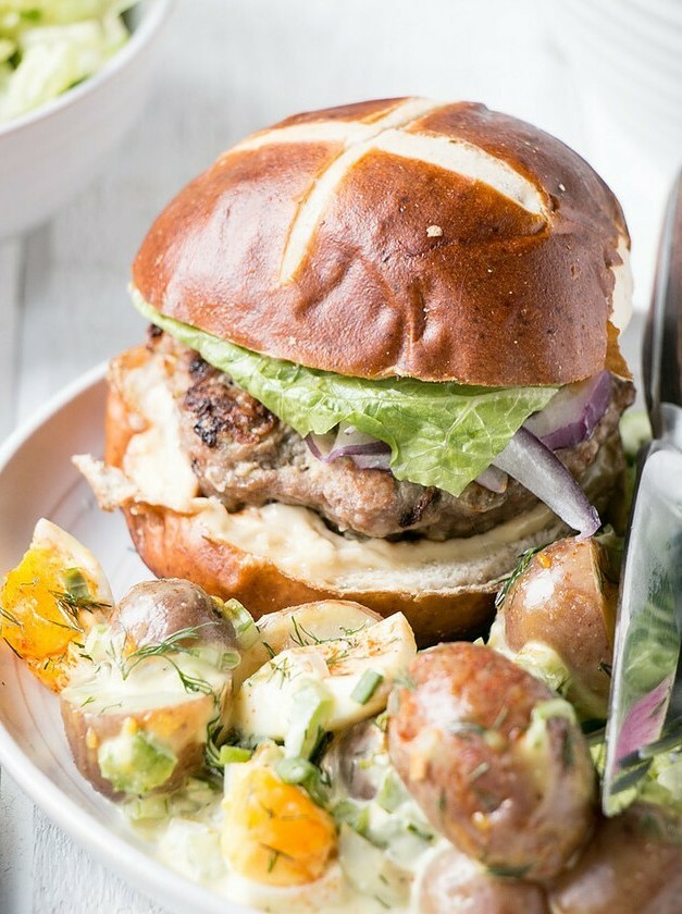 Sweet & Savory Pork Burger Delights