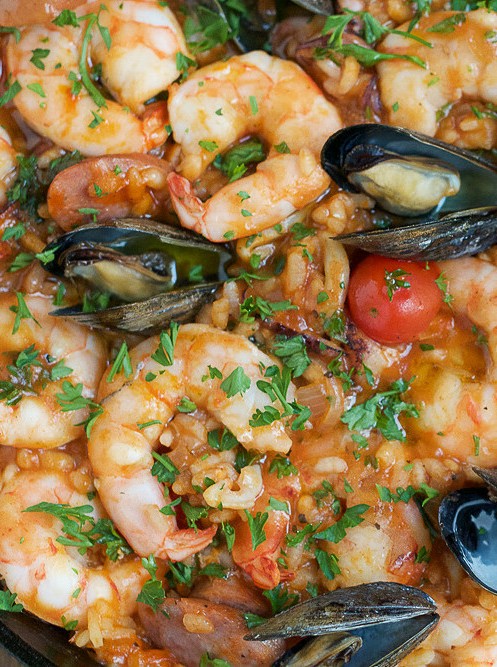 Spanish Seafood Paella Recipe