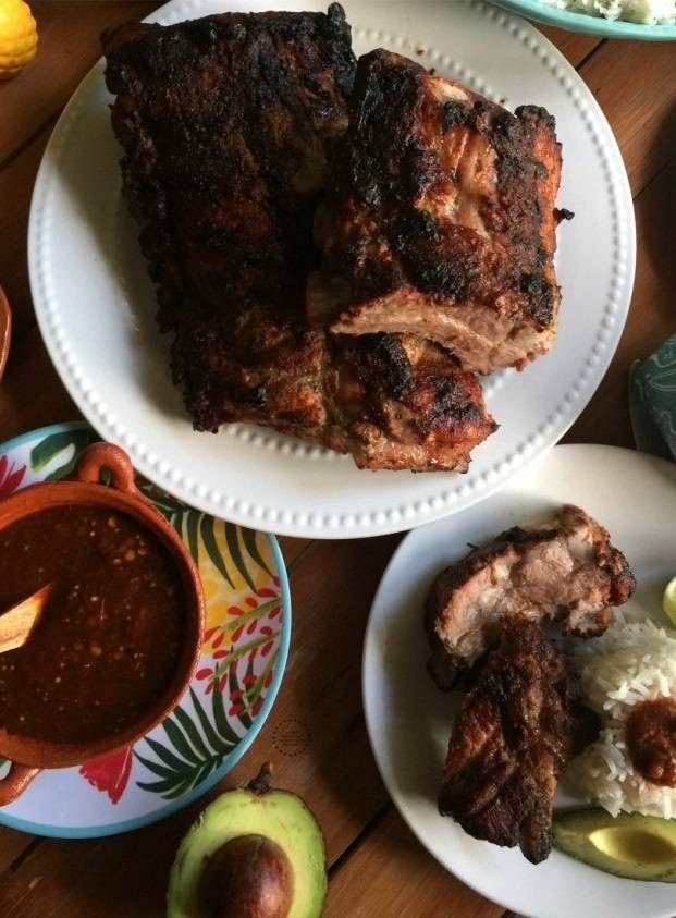 Cuban Pork Ribs Fiesta on the Grill