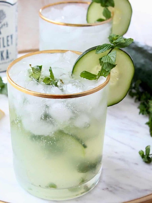 Minty Fresh Vodka Spritzer