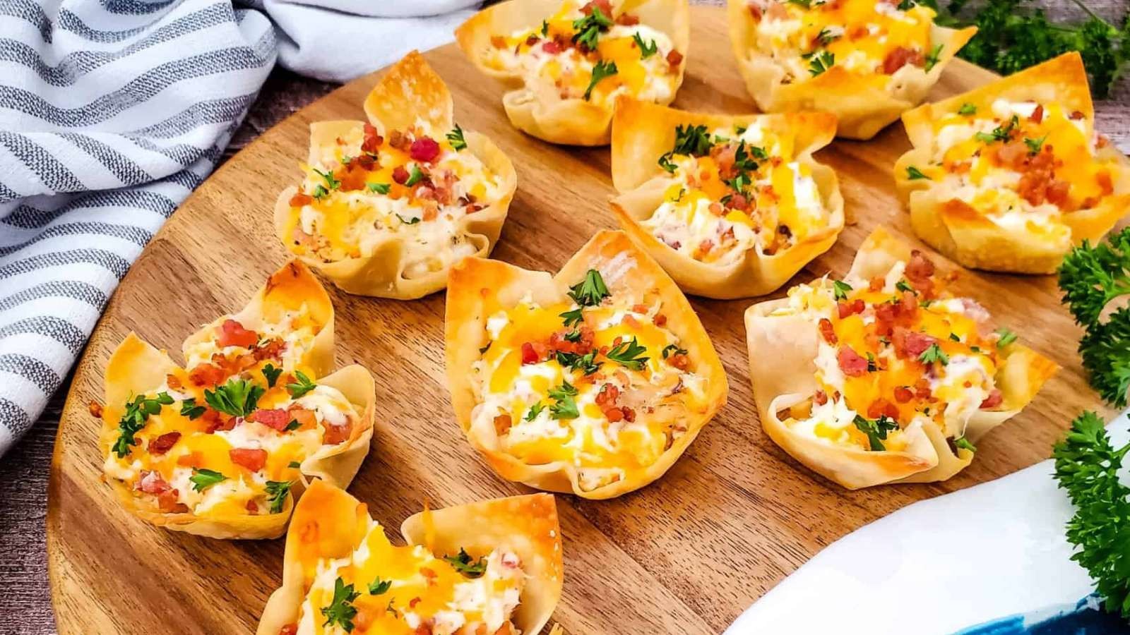 Bacony Chicken Wraps with Ranch Dip Bites