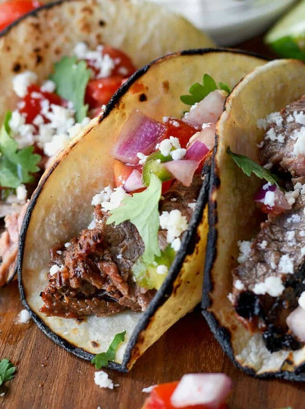 Chipotle Lime Flank Steak Street Taco Recipe