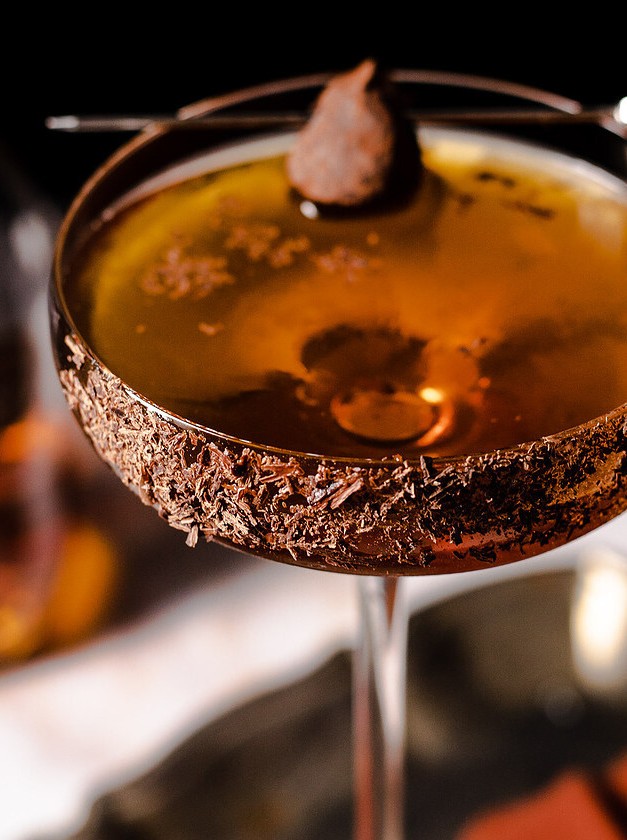 Decadent Chocolate Twist on the Classic Manhattan