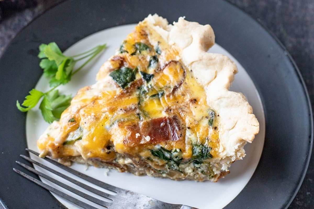 Savory Spinach and Caramelized Onion Pie