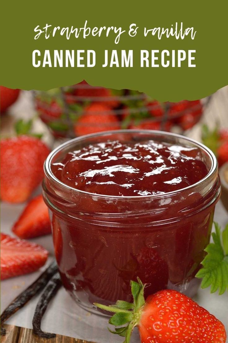 Strawberry Vanilla Jam with a Touch of Vanilla
