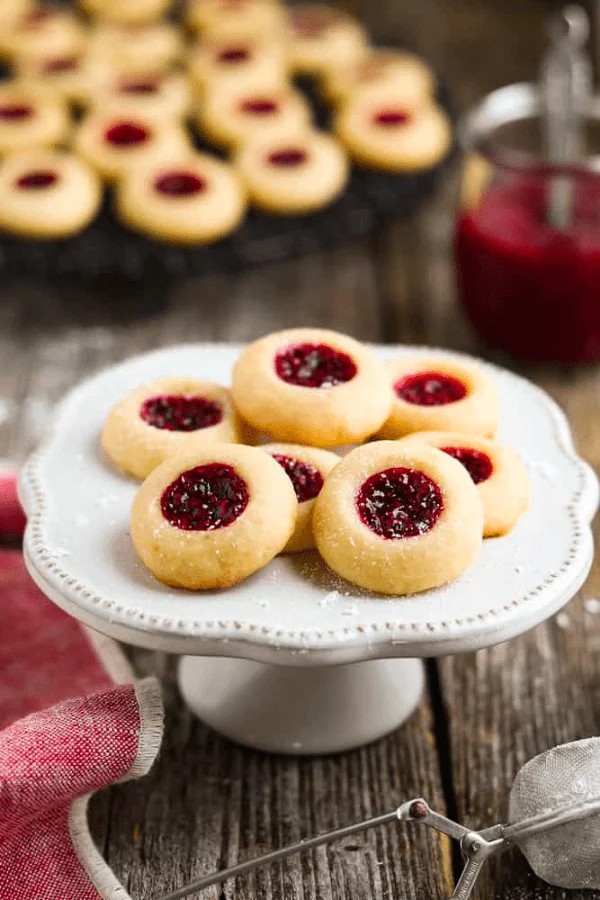 Vegan Thumbprints with Sweet Jam Surprise