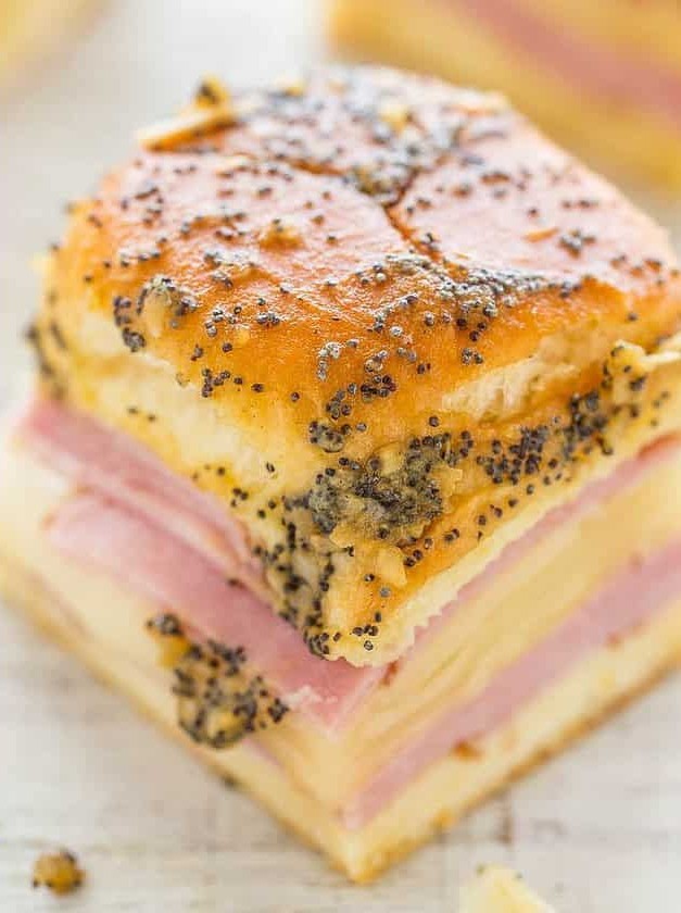 Hawaiian Roll Ham and Cheese Bites