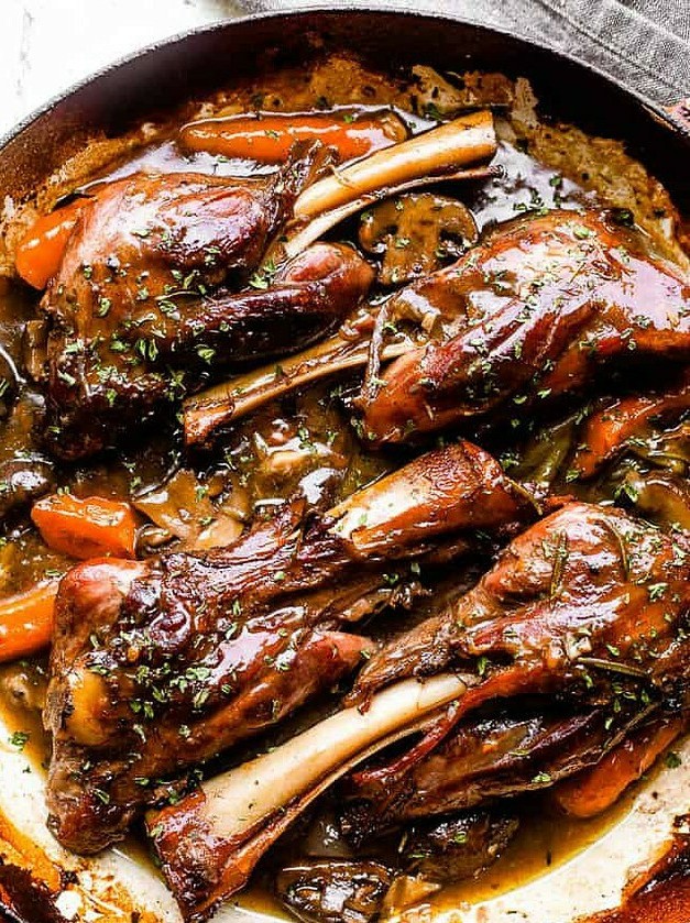 Red Wine Braised Lamb Shanks Delight