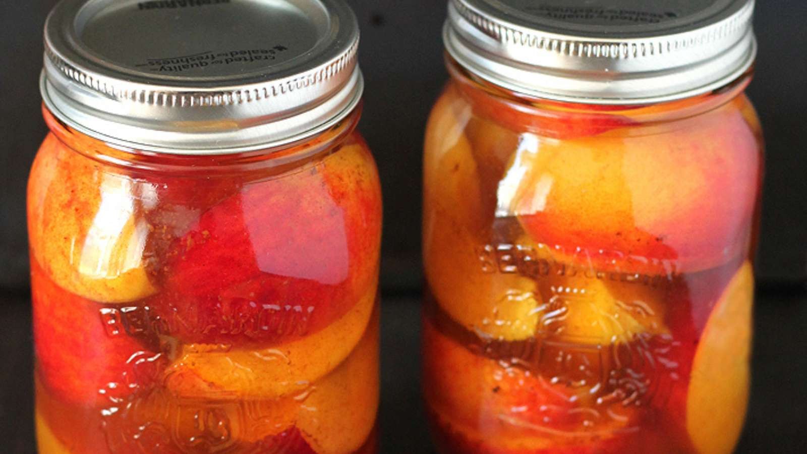 Summer Peach Preservation in a Jar