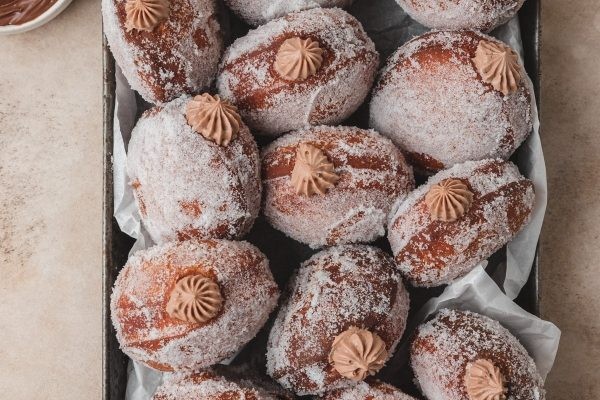 Nutella Filled Sugar Coated Donut Delights