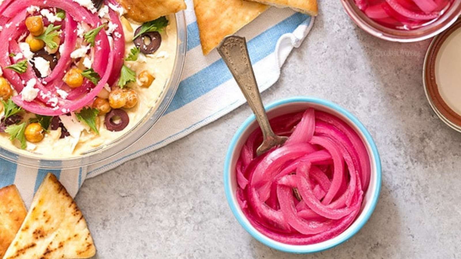 Quick Pickled Red Onions for Tacos