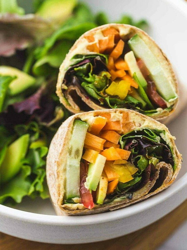 Hummus Veggie Wraps: Refreshing Summer Lunch