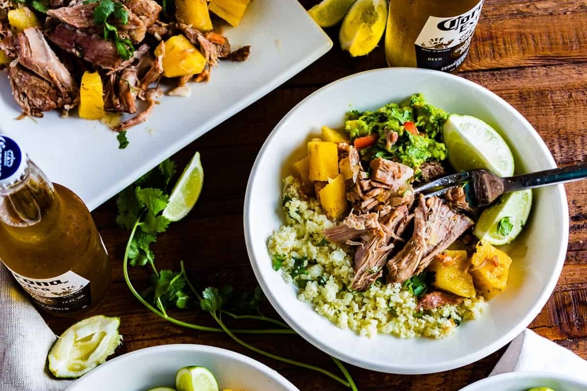 Pineapple BBQ Pulled Pork in a Slow Cooker