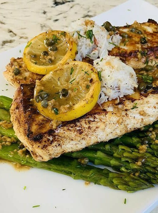Halibut with Lemon Caper Sauce Delight
