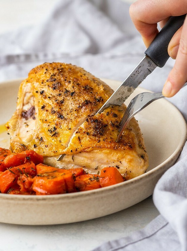 Crispy Bone-In Chicken Skillet Dinner