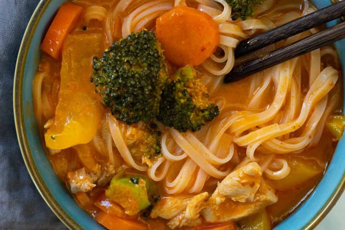 Thai-Style Chicken Noodle Soup Delight