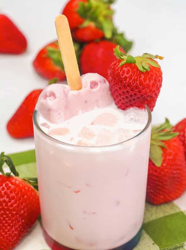 Strawberry Cream Vodka Treat Cocktail