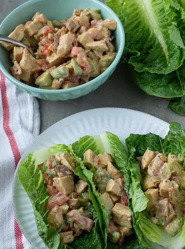 Chicken Bacon Avocado Salad Wrap Delight