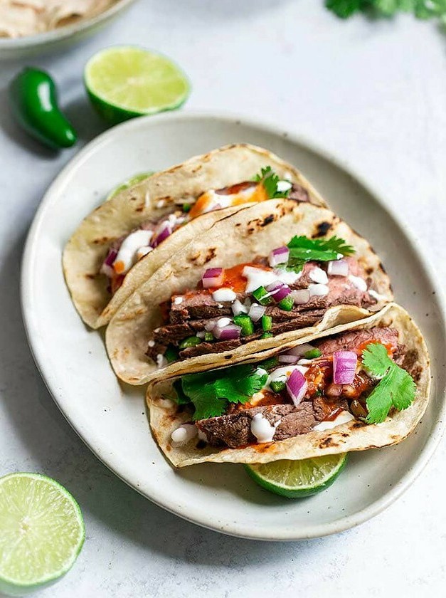 Flank Steak Tacos with Smoky Flavor