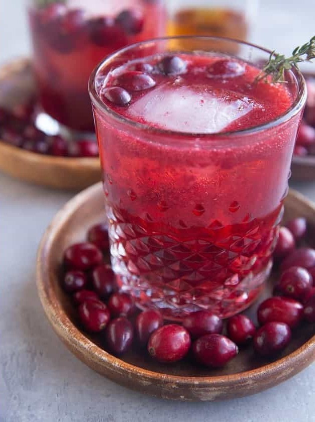 Bourbon Cranberry Refresher Cocktail