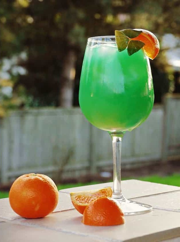 Tequila Green Glow Cocktail