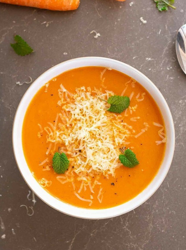 Cheesy Veggie Delight in a Soup