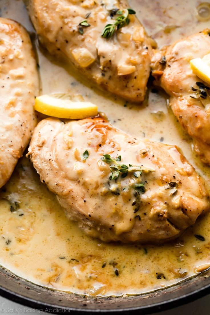 White Wine Chicken with Mushroom Leek Bliss
