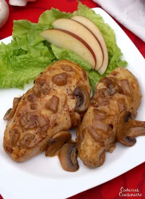 Burgundian Chicken Stuffed with Cheese and Wine