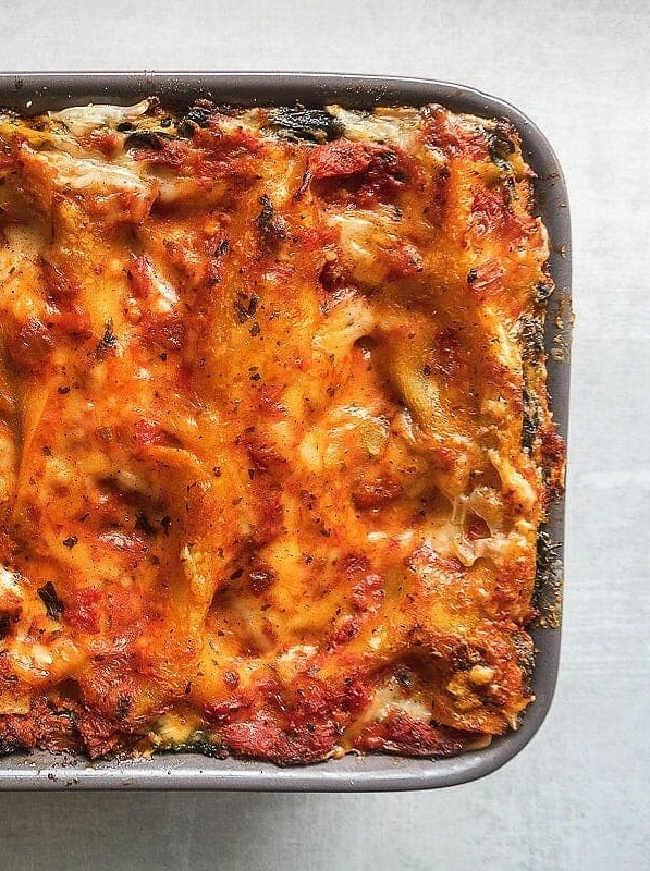 Vegan Lasagna with Spinach and Tofu Ricotta