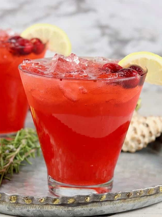 Vibrant Fall Cranberry Cocktail
