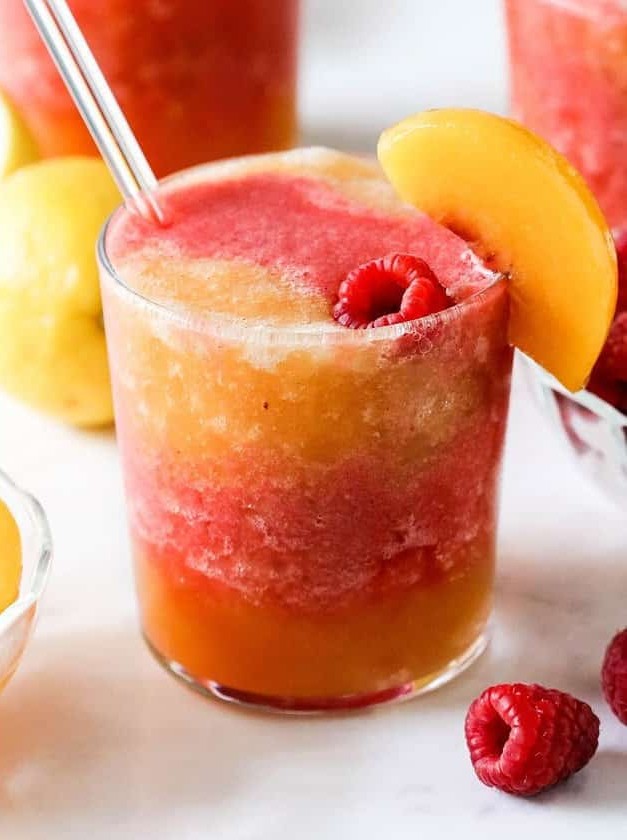 Sugar-Free Peach Rosé Frozen Delight