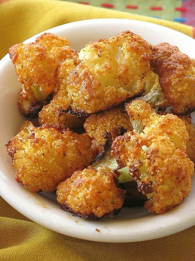 Crispy Parmesan Cauliflower Morsels