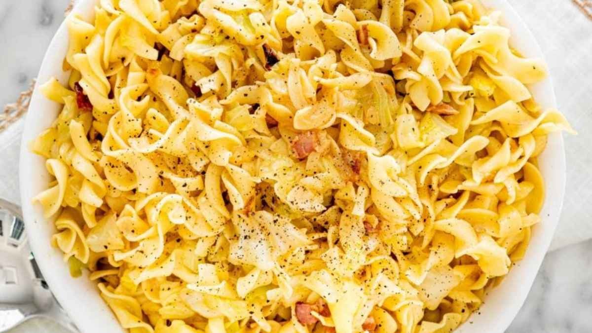 Bacon Cabbage Noodle Comfort Food Recipe