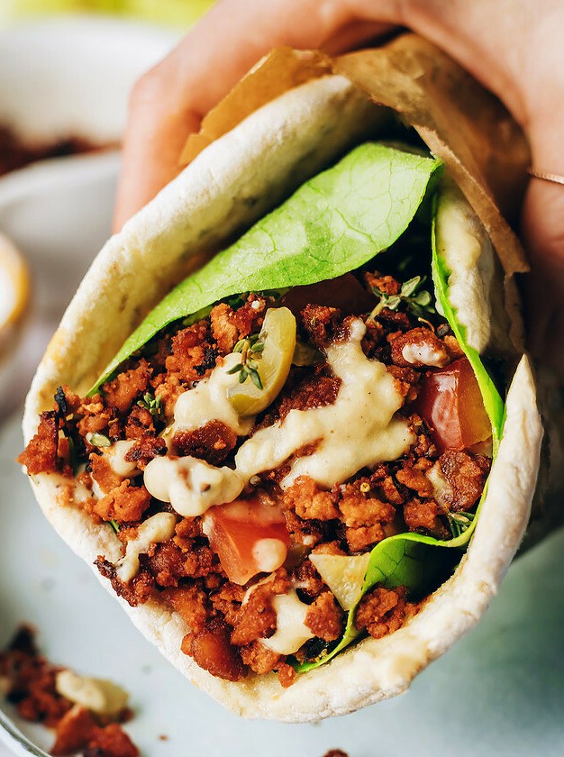 Herby Tofu Wraps with Crispy Crunch