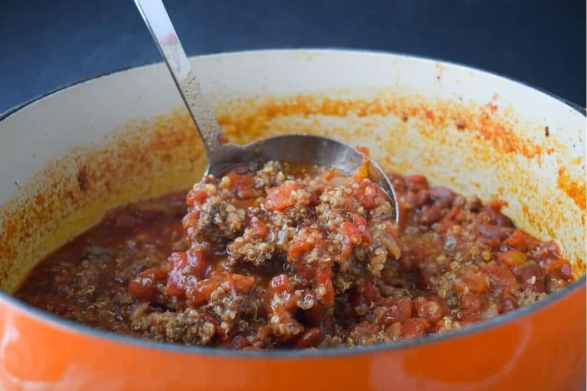 Quick Warm Quinoa Chili Delight