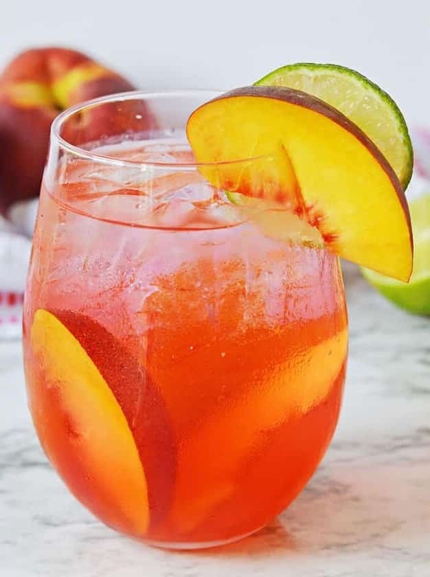 Peachy Summer Vodka Refresher