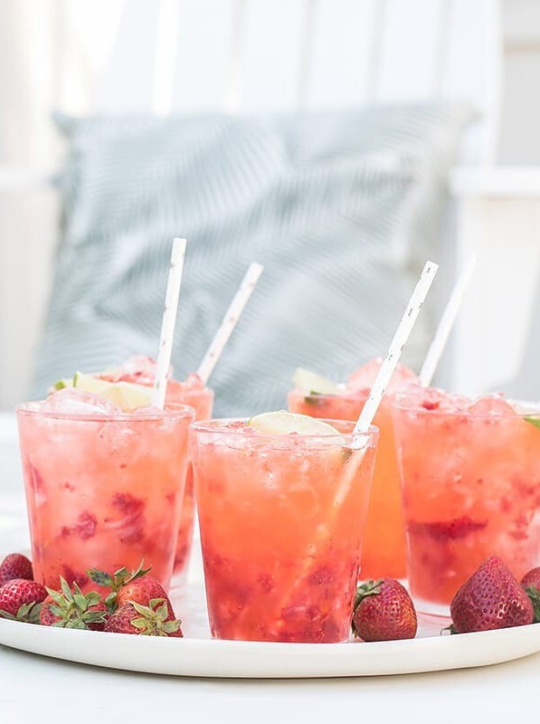 Strawberry Sunset Tequilas