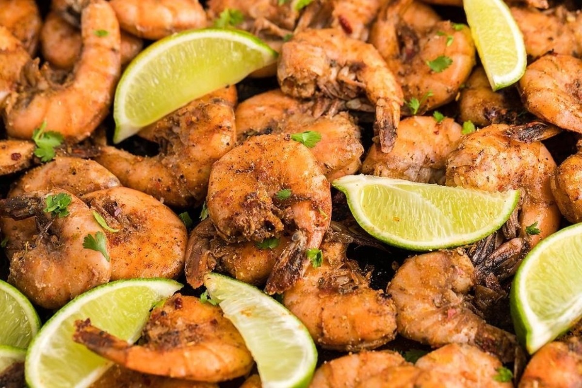 Sweet Spicy Smoked Shrimp with Jamaican Zing