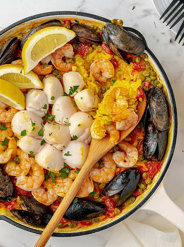 Spanish-Style Shrimp & Seafood Rice Delight