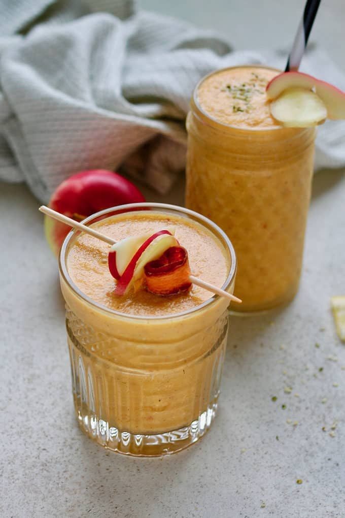 Nutty Carrot Bliss in a Glass