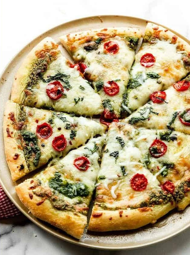 Basil Pesto Crust Delight Pizza