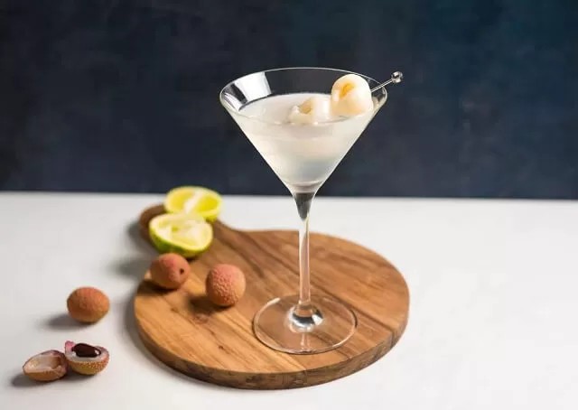 Lychee Liqueur Martini for Chinese New Year
