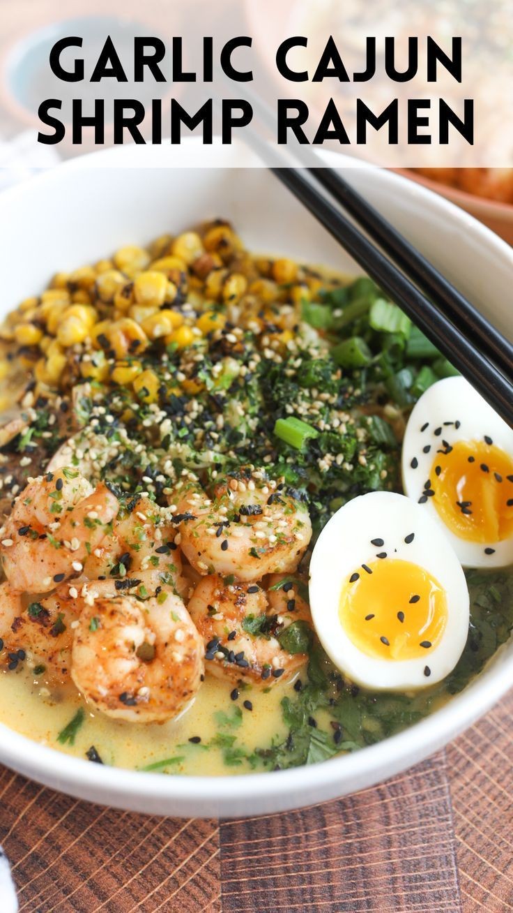 Spicy Cajun Shrimp Ramen Delight
