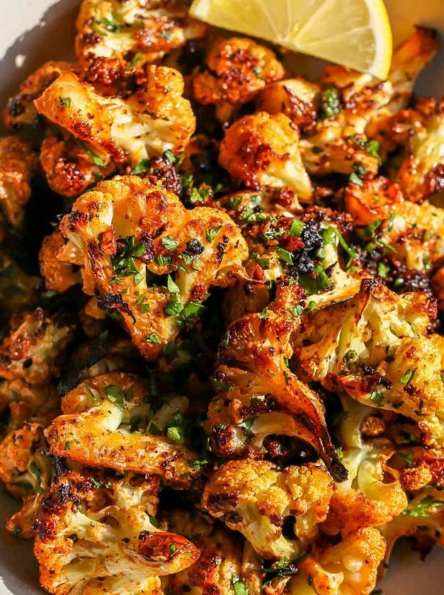 Cauliflower Roasted with Garlic Parmesan Flair